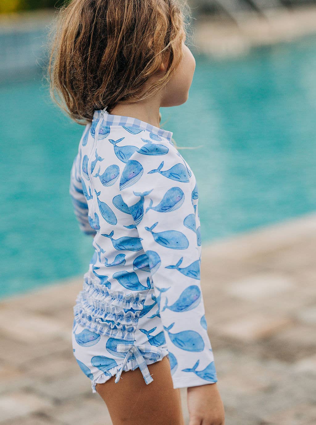 Winnie Whales Ruffle Bottom Swimsuit