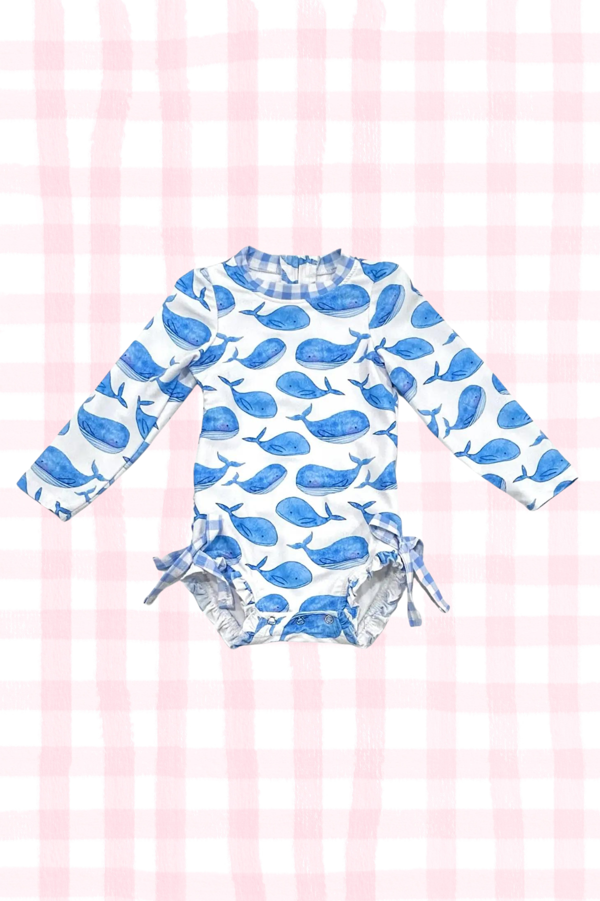 Winnie Whales Ruffle Bottom Swimsuit