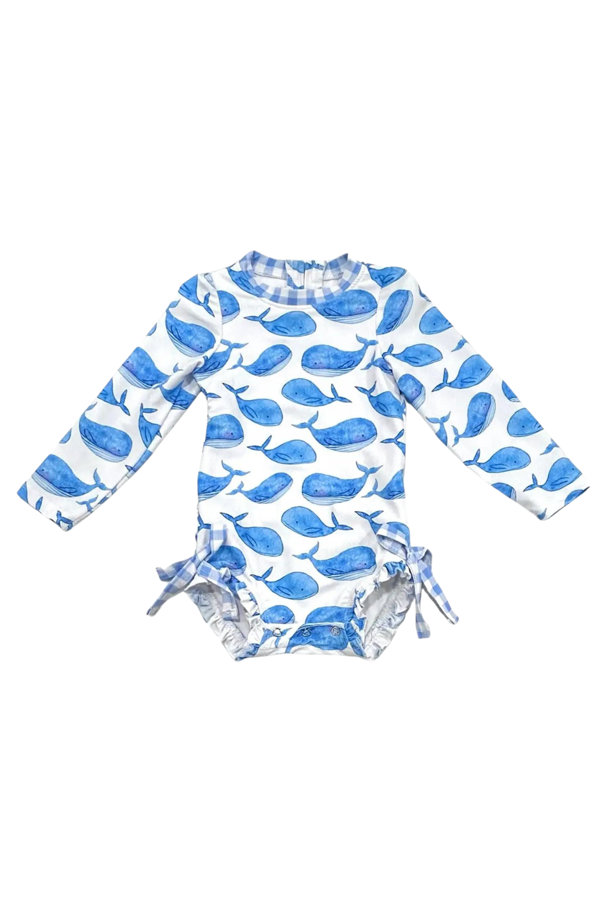 Winnie Whales Ruffle Bottom Swimsuit