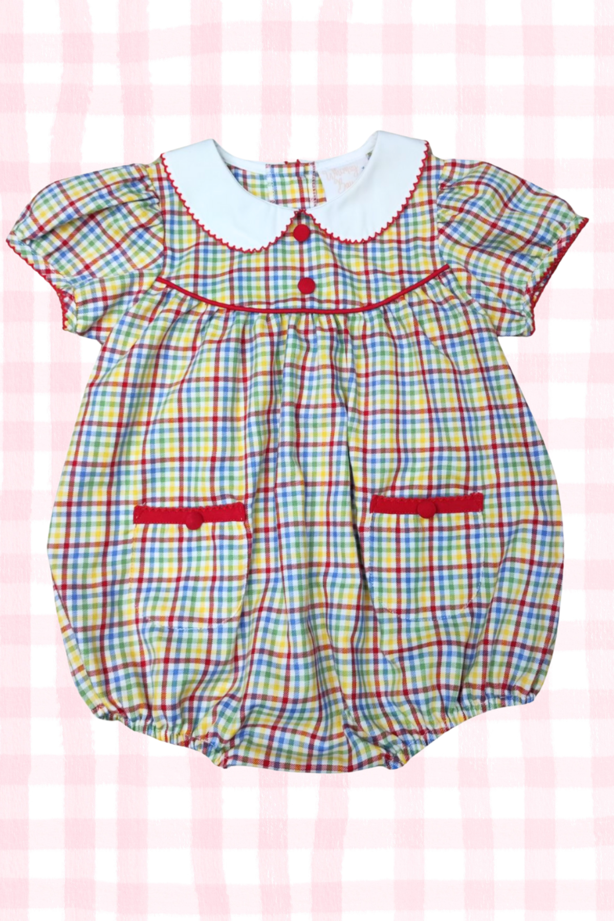 Sophie School Day Plaid Bubble