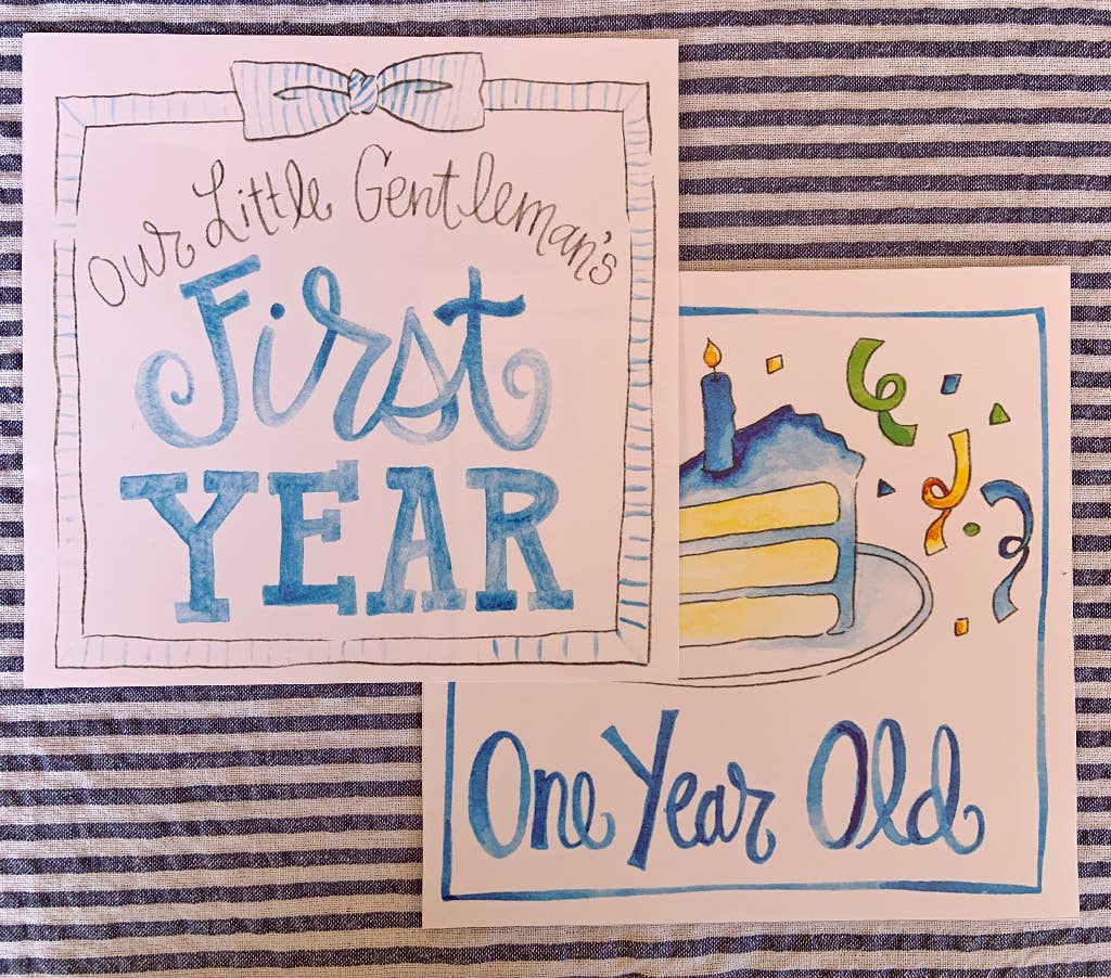 Little Gent Milestone Cards