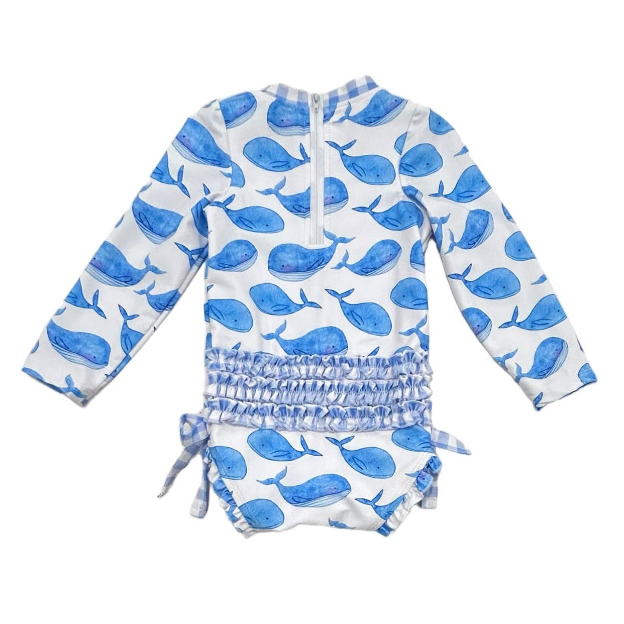 Winnie Whales Ruffle Bottom Swimsuit