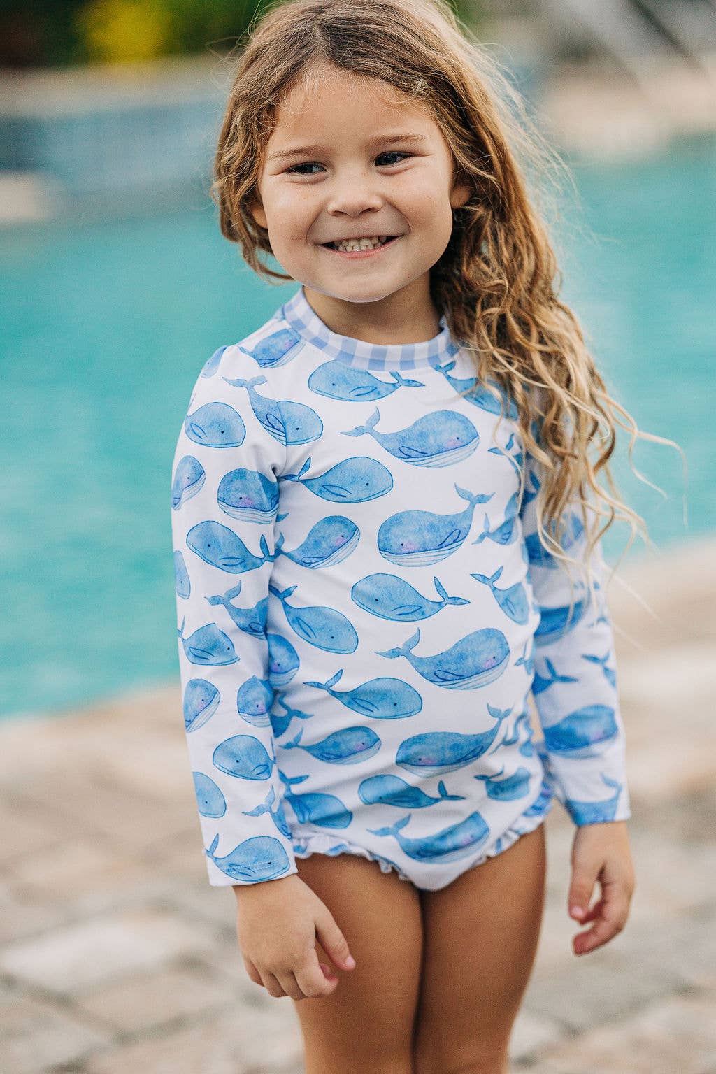 Winnie Whales Ruffle Bottom Swimsuit
