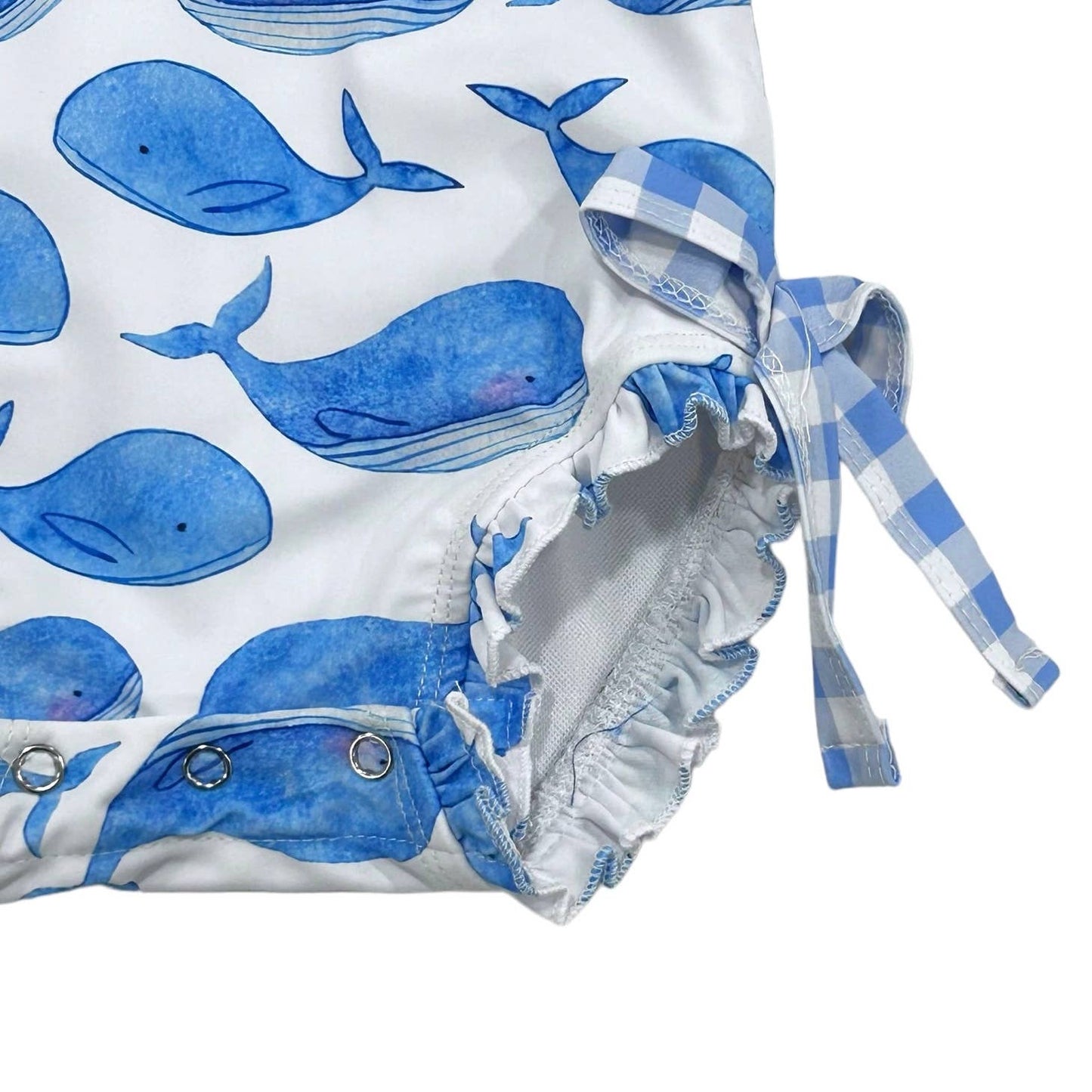 Winnie Whales Ruffle Bottom Swimsuit