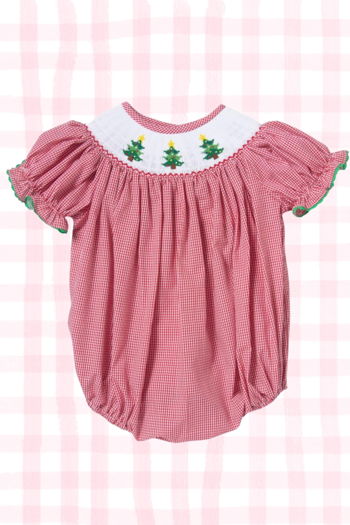 Tyler Smocked Christmas Tree Bubble