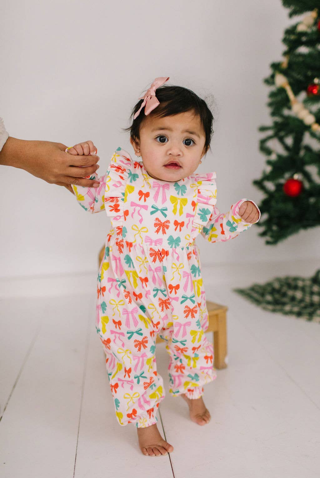 Bailey Bow Baby Romper