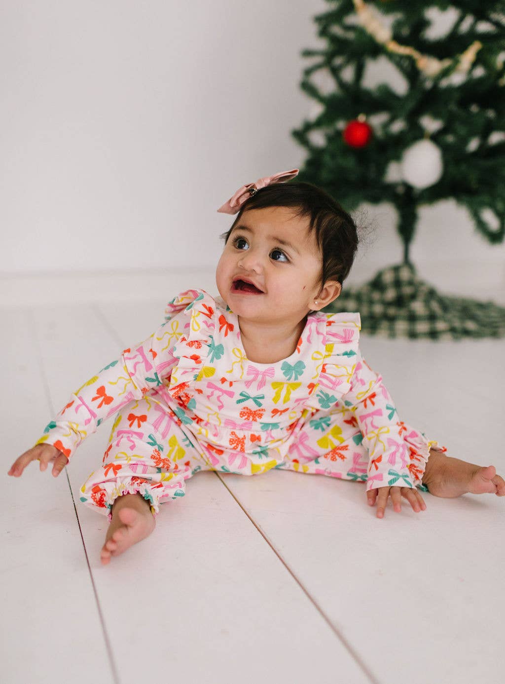 Bailey Bow Baby Romper