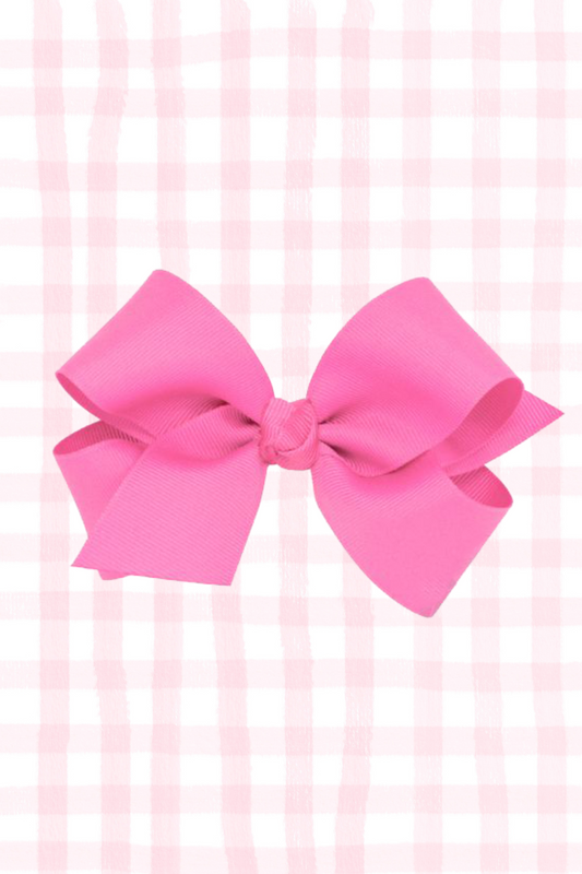 Hot Pink Grosgrain Bow