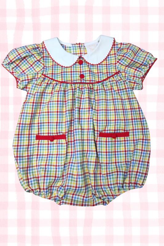 Sophie School Day Plaid Bubble