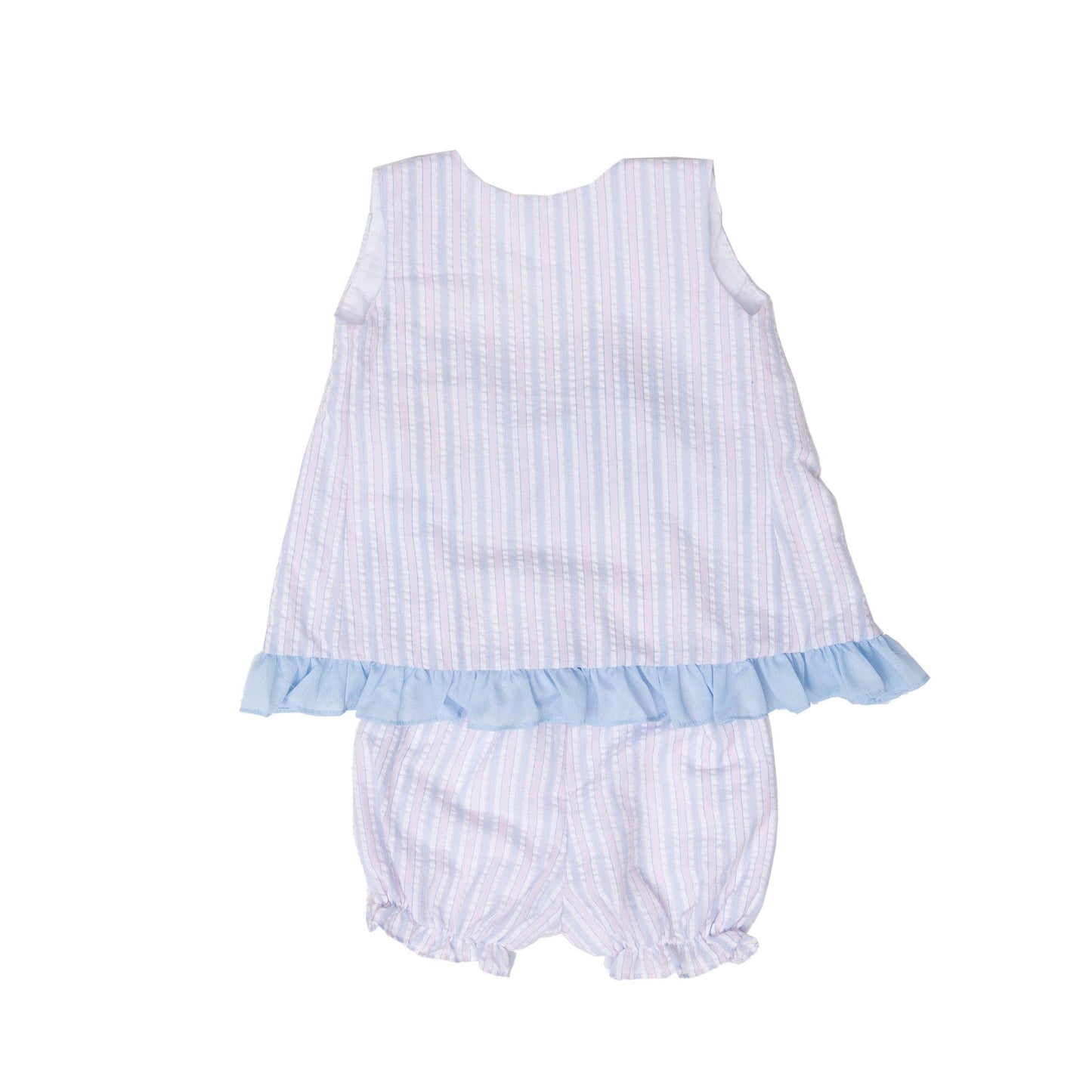 Blakely Pink Striped Bloomer Set