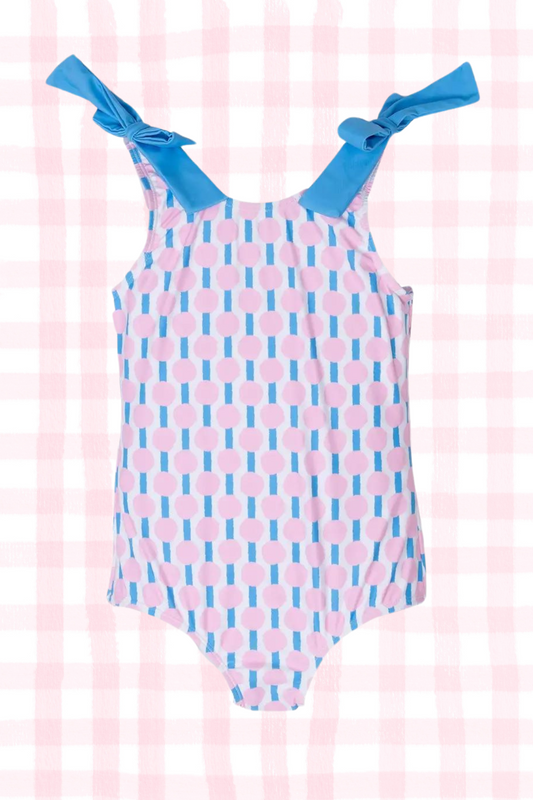 Harper Happiness Pink N' Blue One-Piece Swimsuit