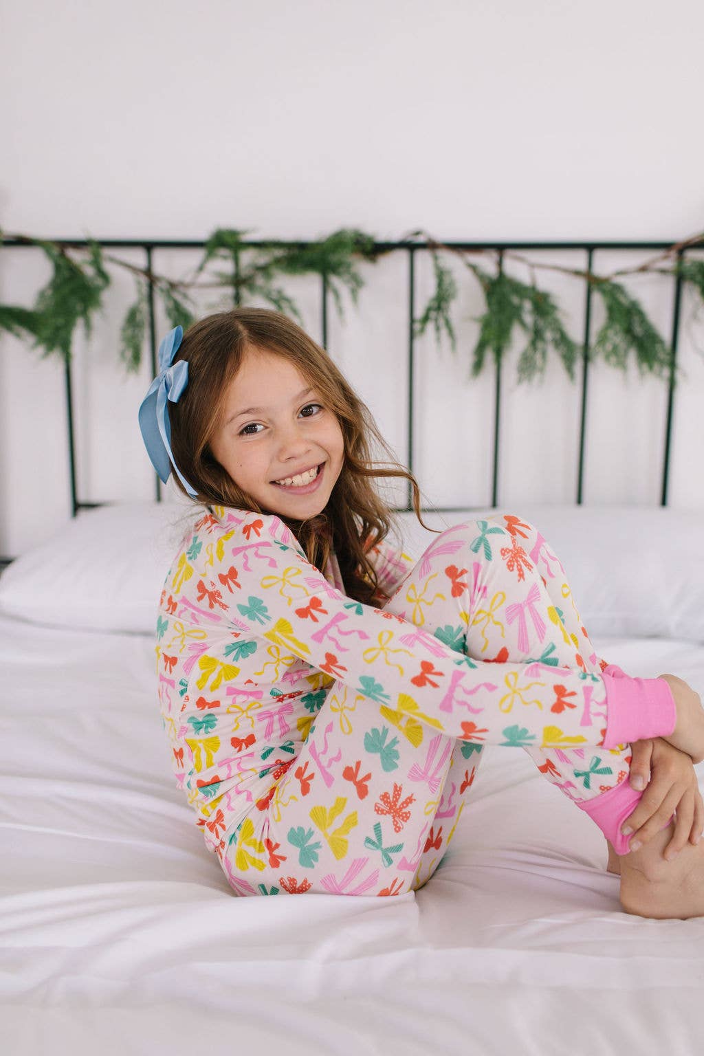 Bailey Bow Bamboo Pajama Set