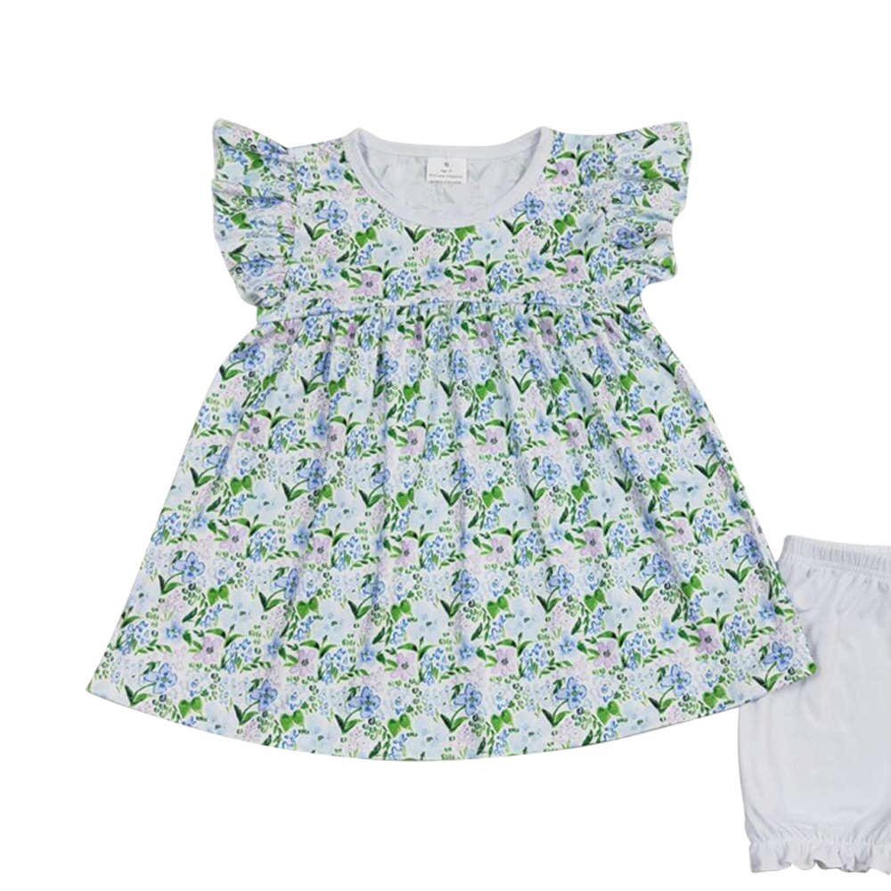 Bailey Blue Berry Flutter Sleeve Set