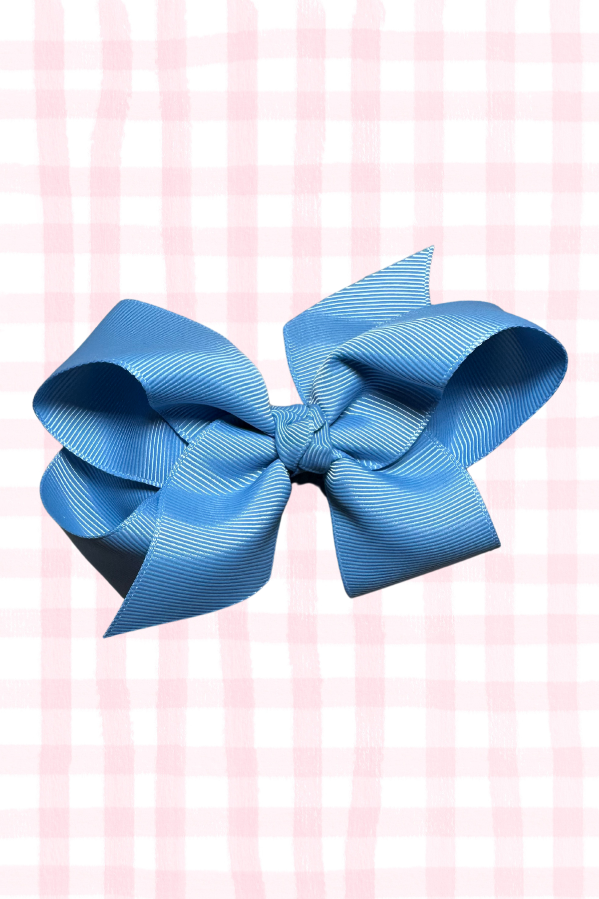 French Blue Grosgrain Bow