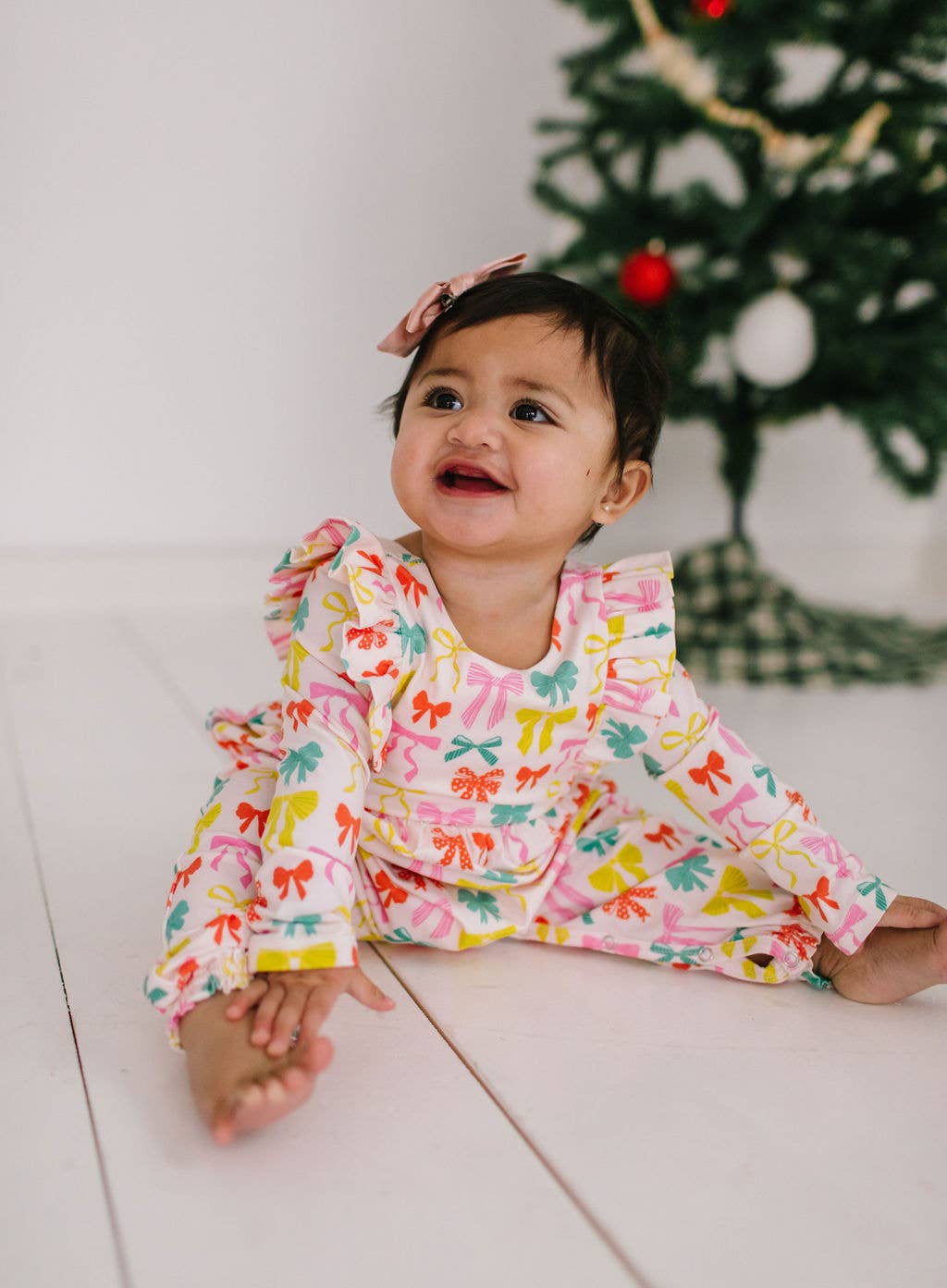 Bailey Bow Baby Romper