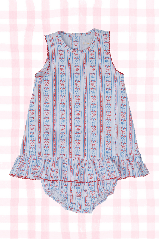 Leanna Stars & Stripes Bloomer Set