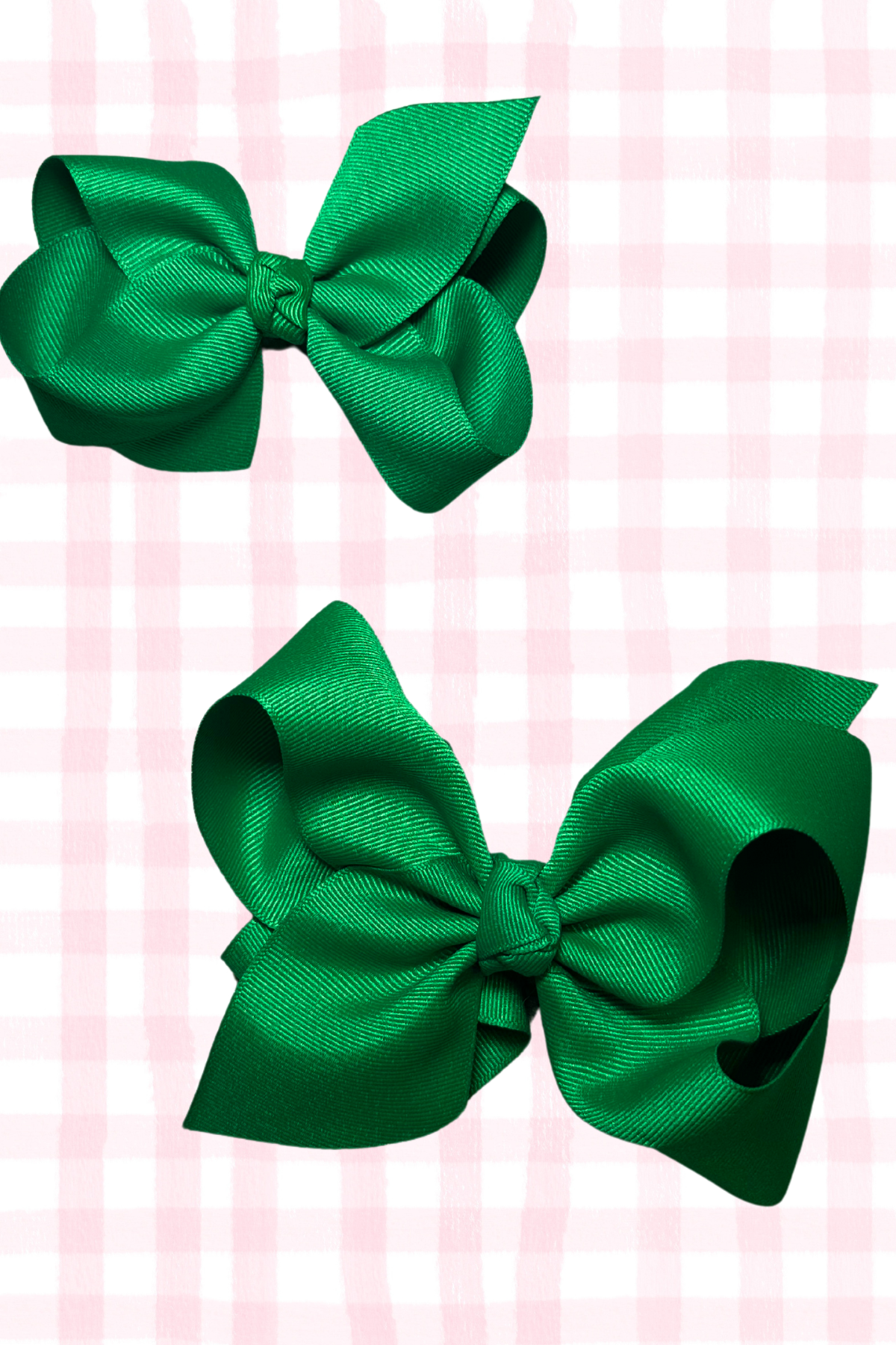 KING Green Grosgrain Bow