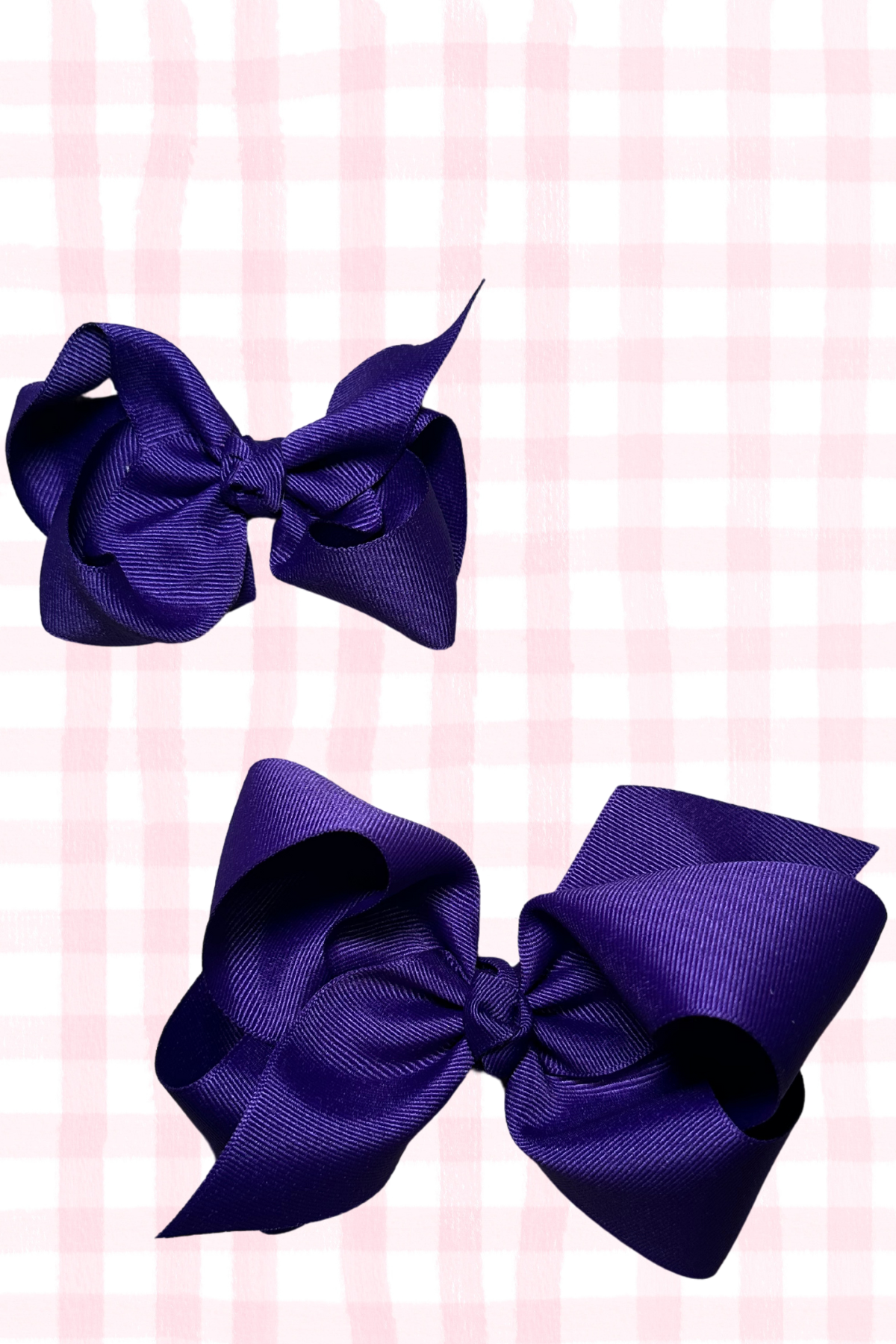 KING Purple Grosgrain Bow