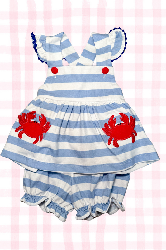 Brooke Blue Striped Set