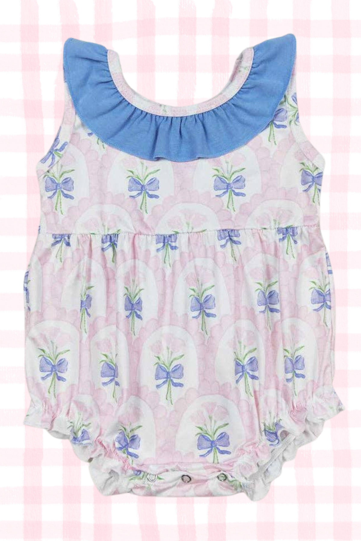 Faith Flower Ruffle Romper