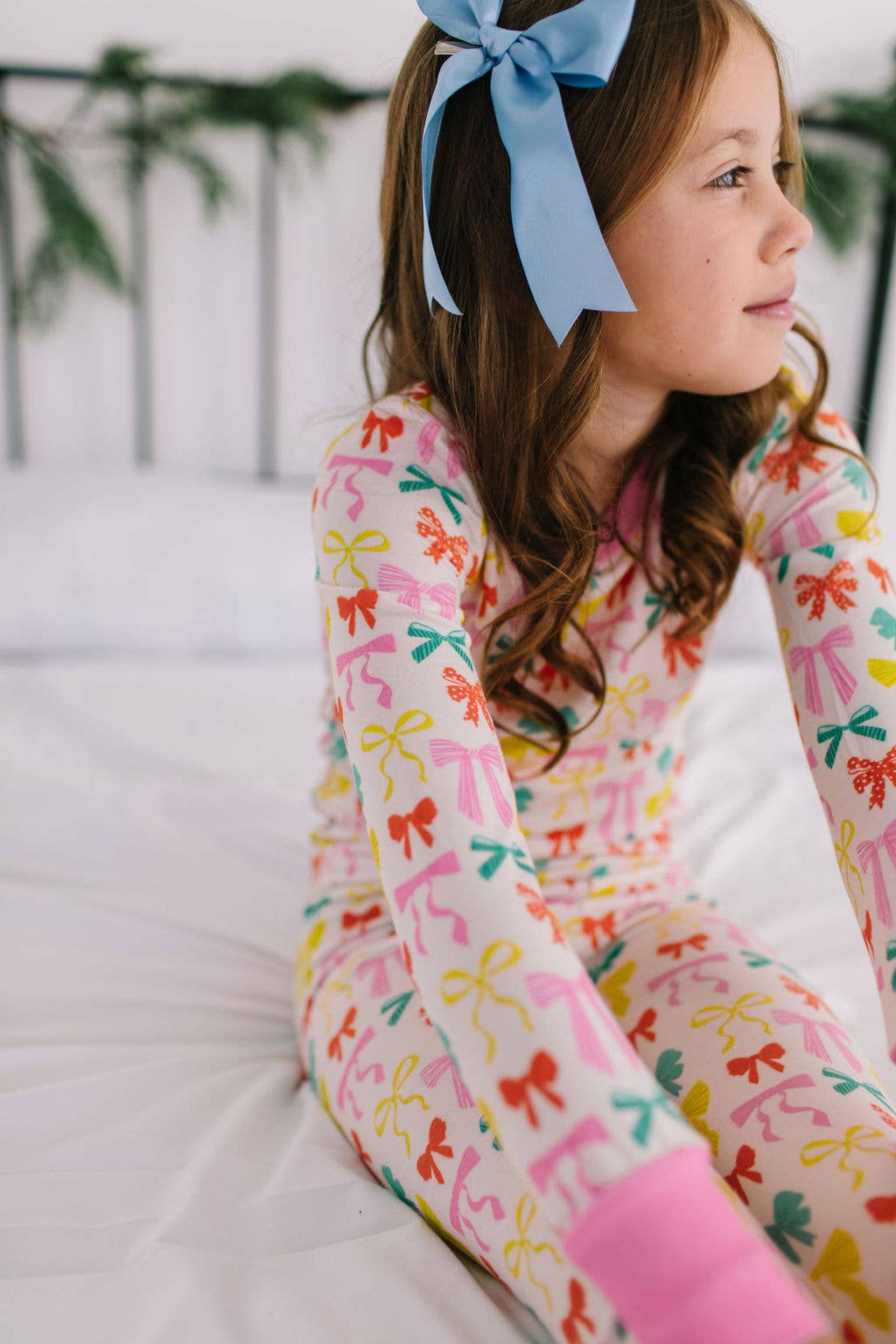 Bailey Bow Bamboo Pajama Set