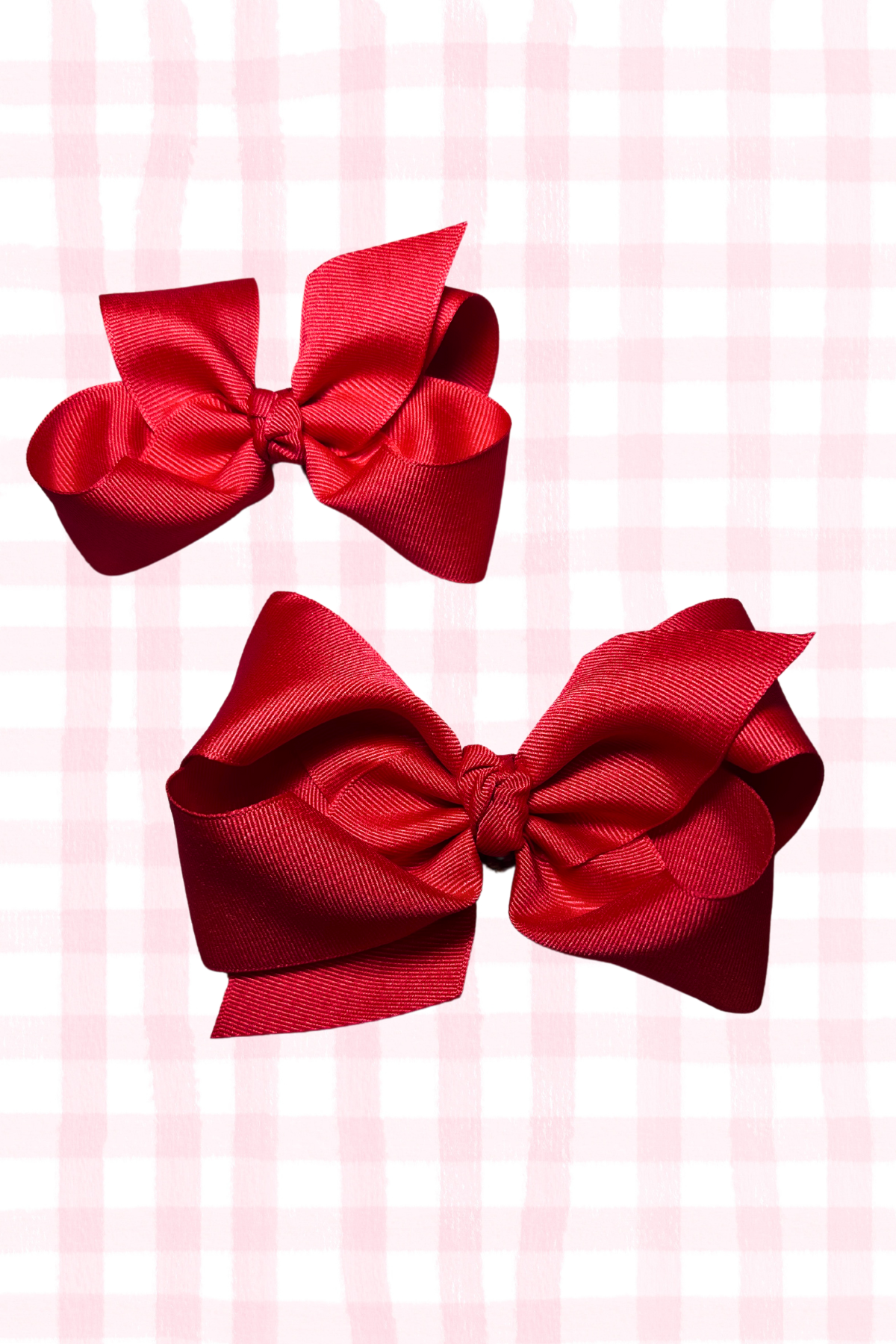 KING Red Grosgrain Bow