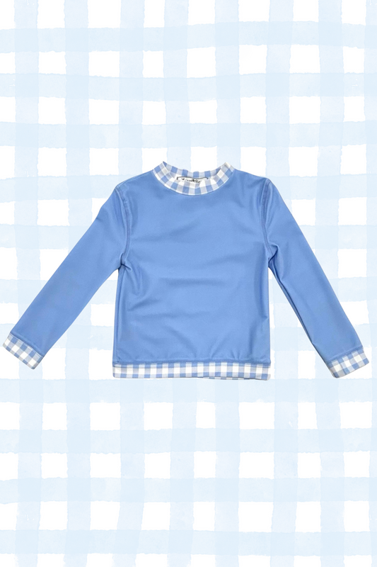 Barron Blue Gingham - Rashguard