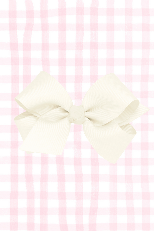 Antique White Grosgrain Bow