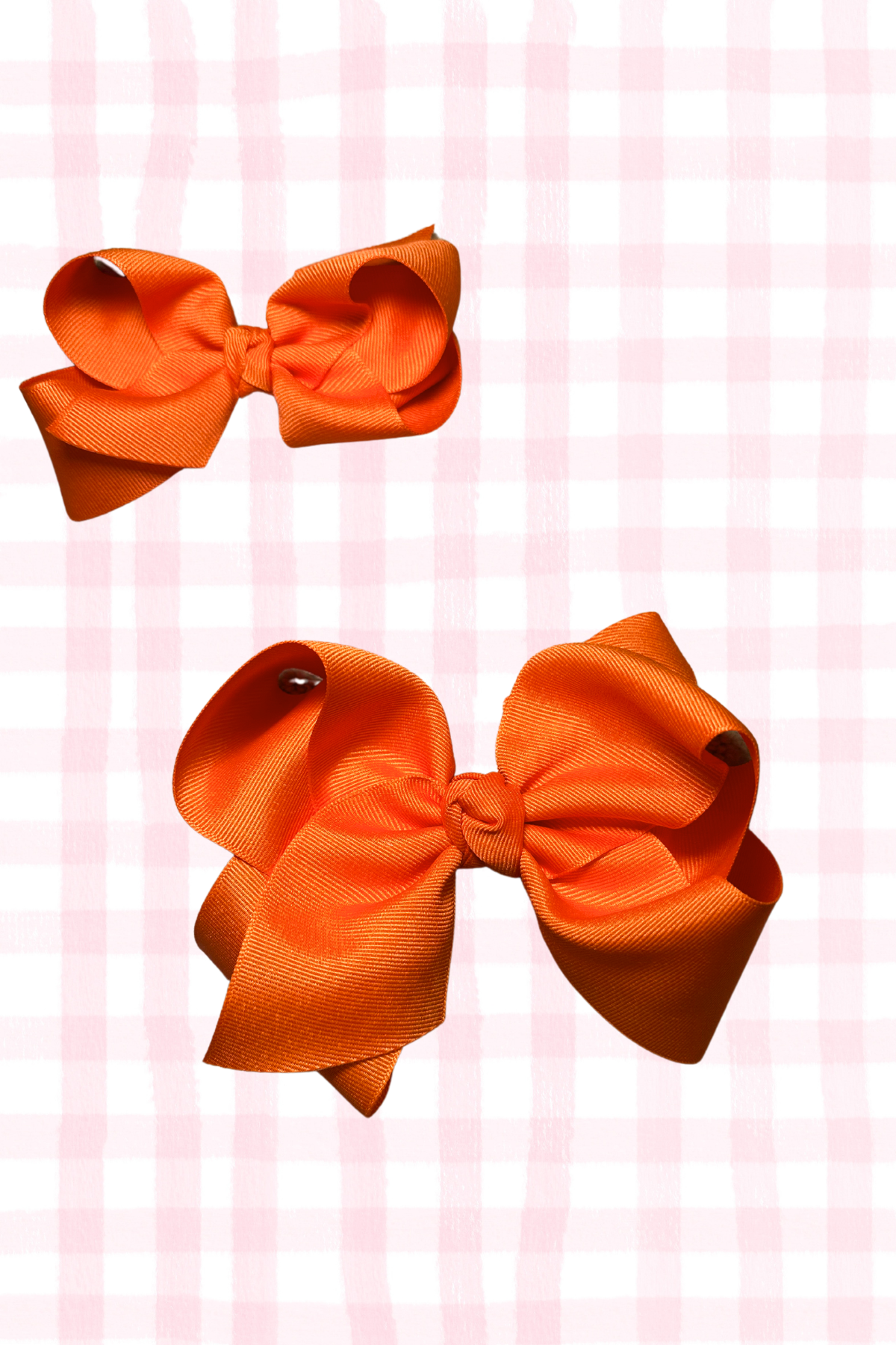 KING Orange Grosgrain Bow