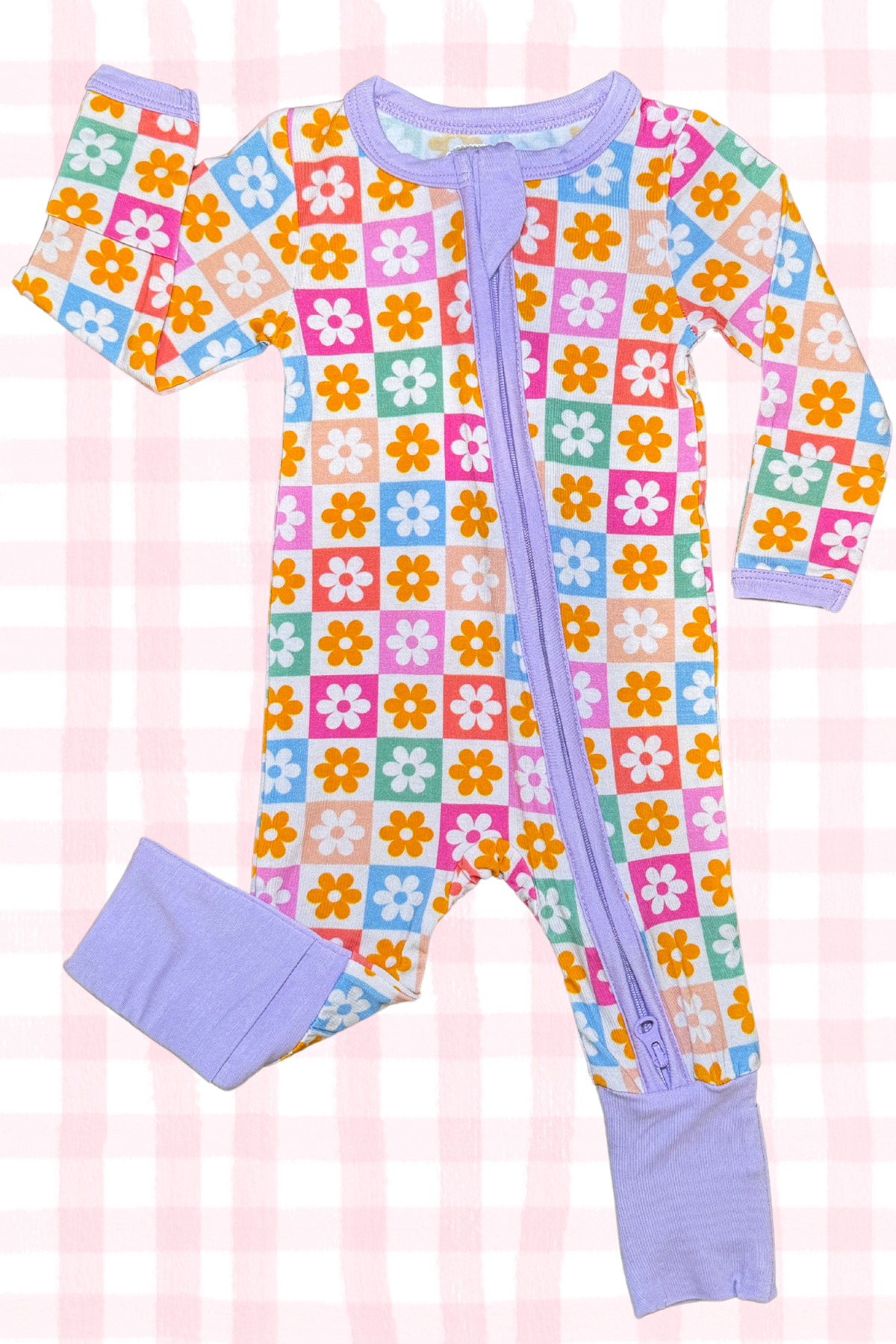 Daisy Check Bamboo Pajamas