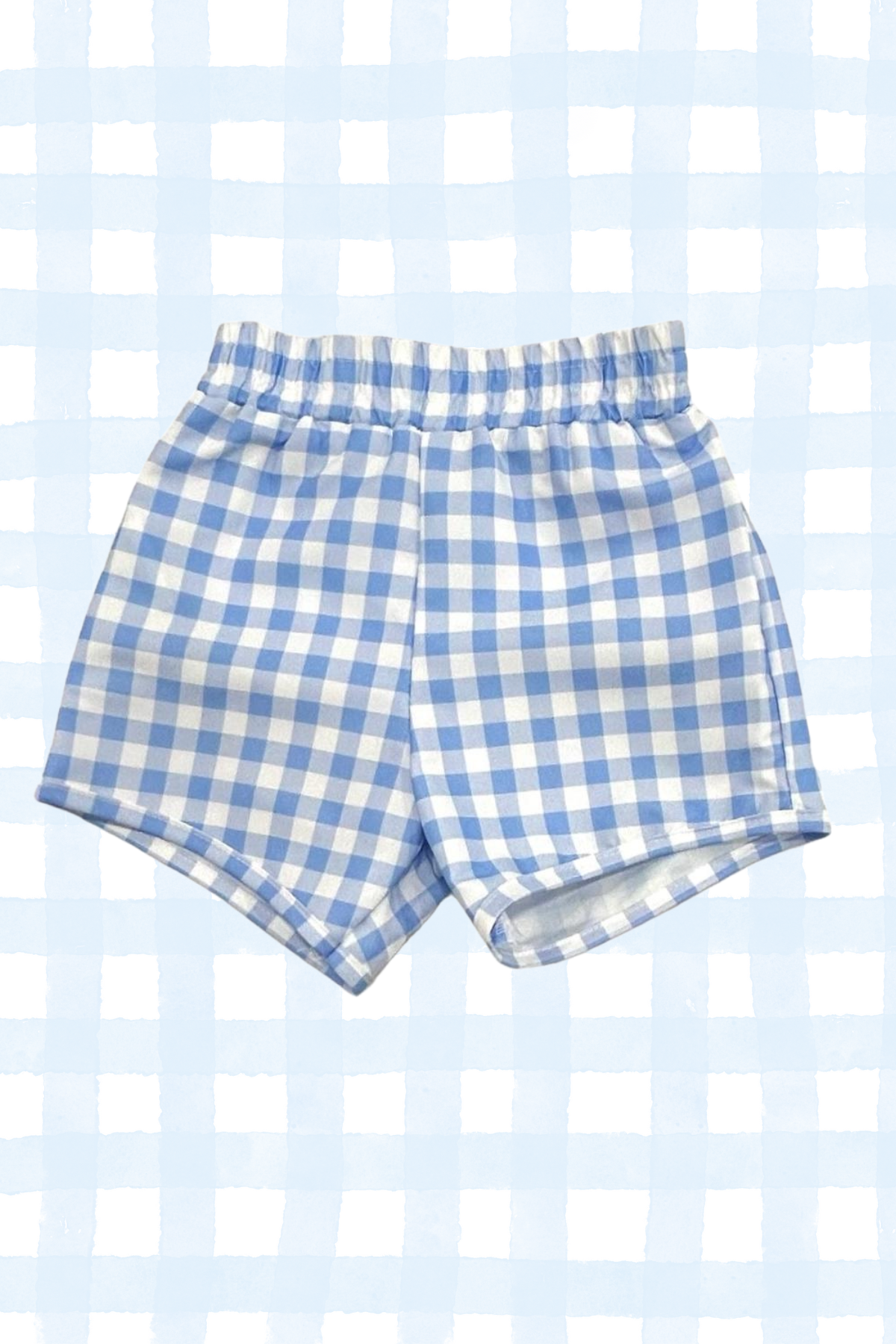 Barron Blue Gingham - Swim Shorts