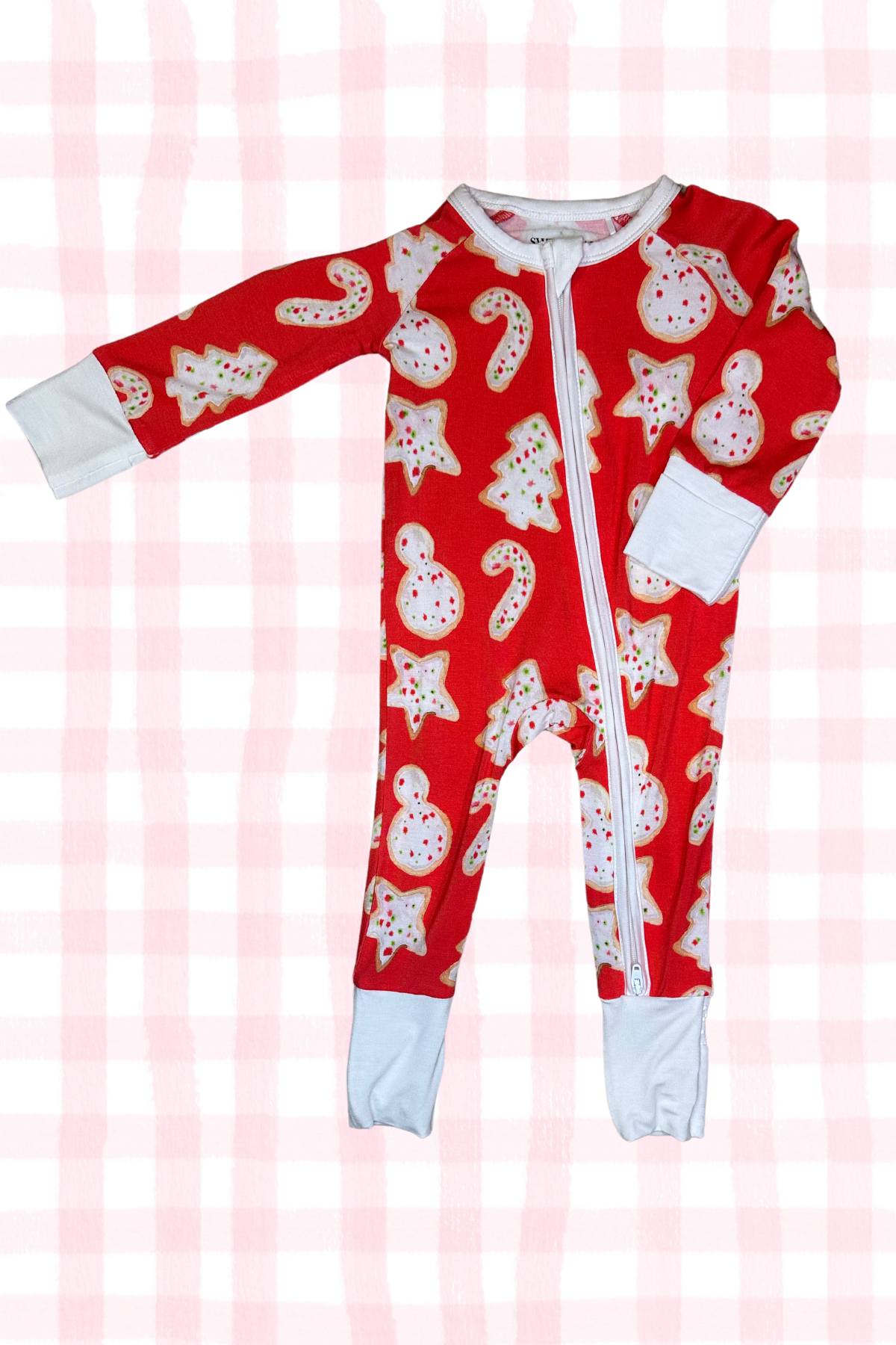 Christmas Cookies Zipper Onesie