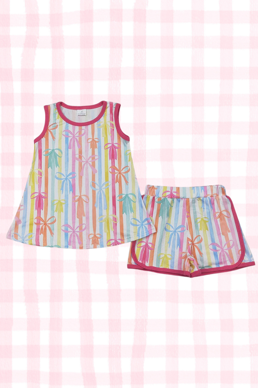 Riley Rainbow Shorts Set