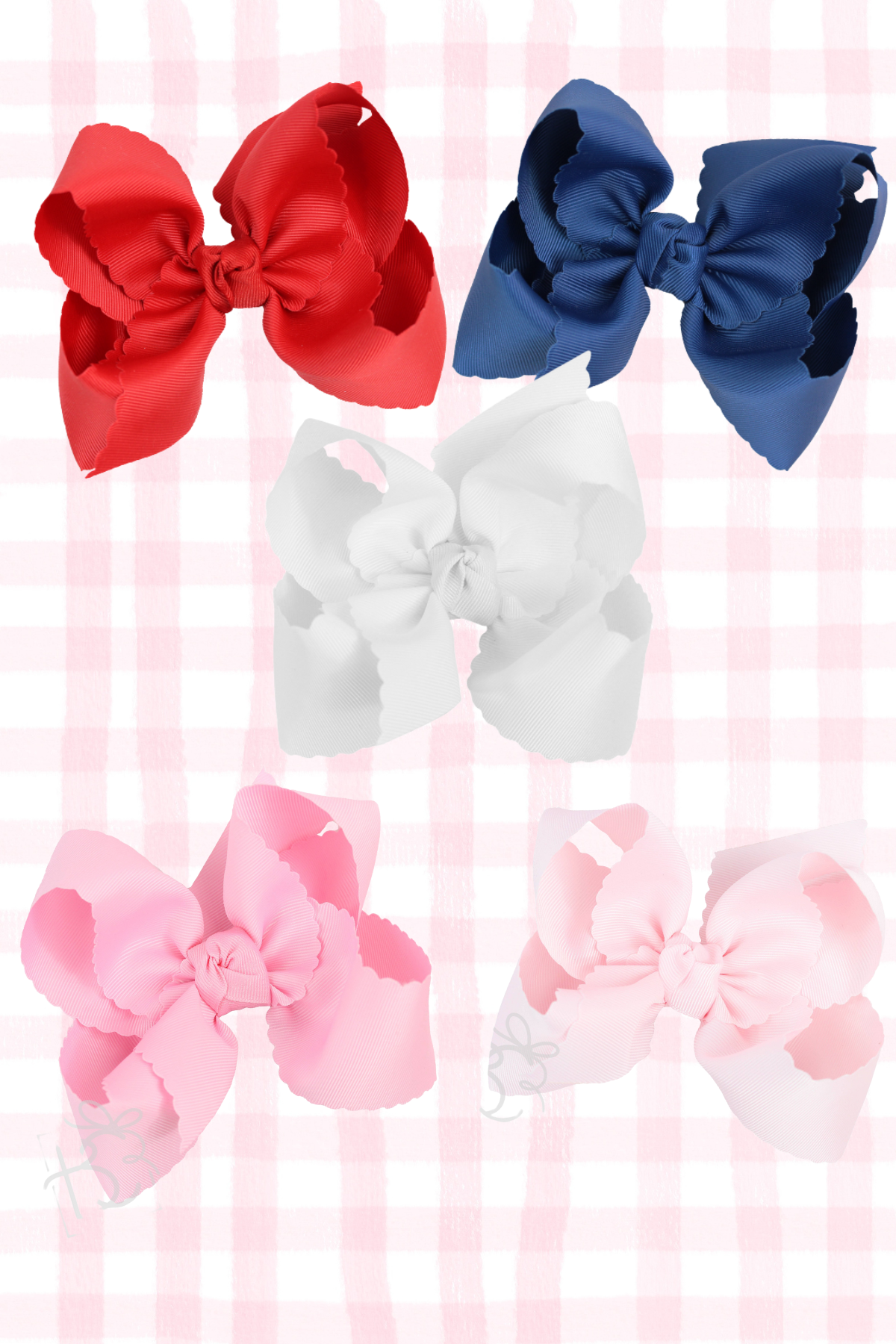SCALLOPED EDGE BOW