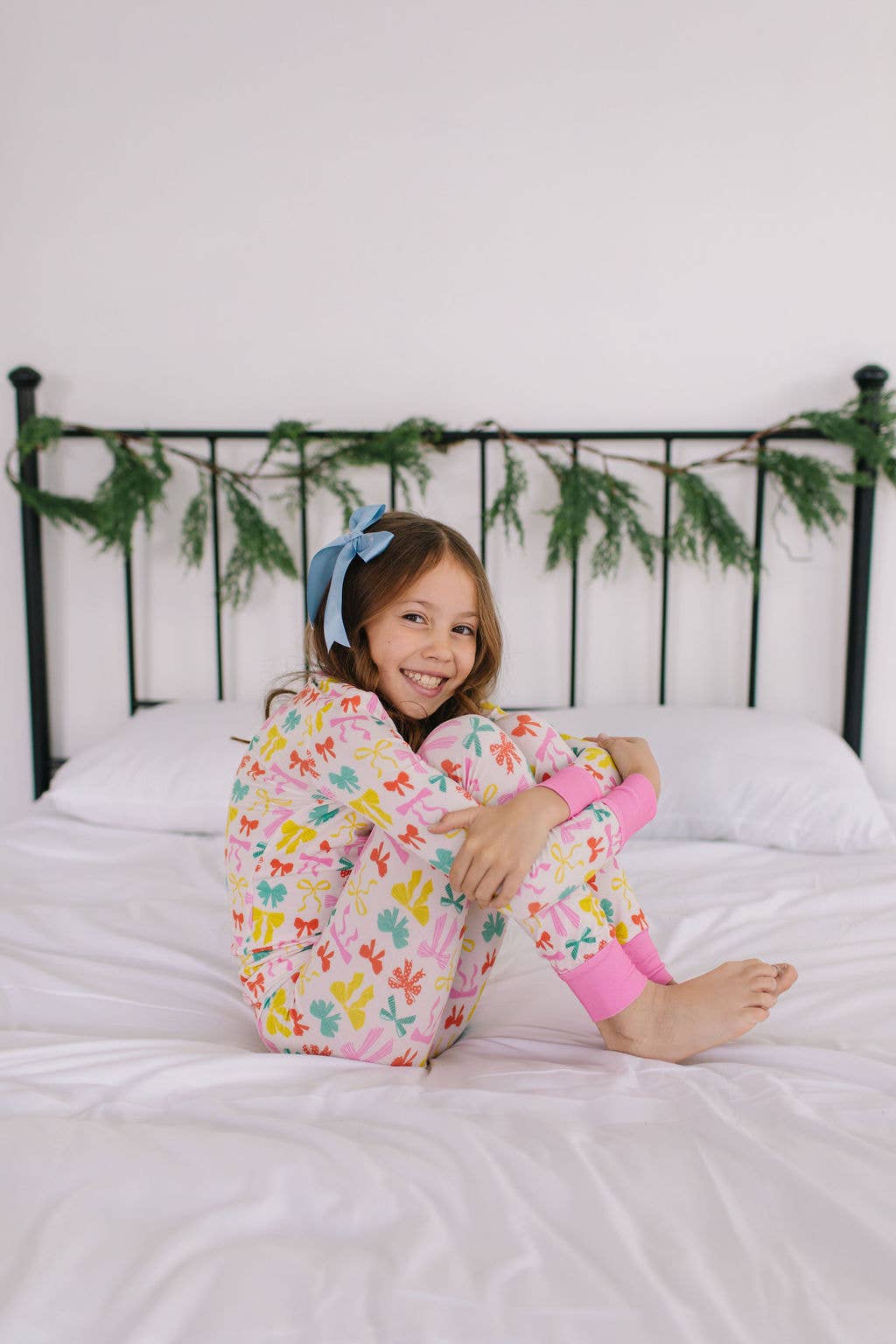 Bailey Bow Bamboo Pajama Set