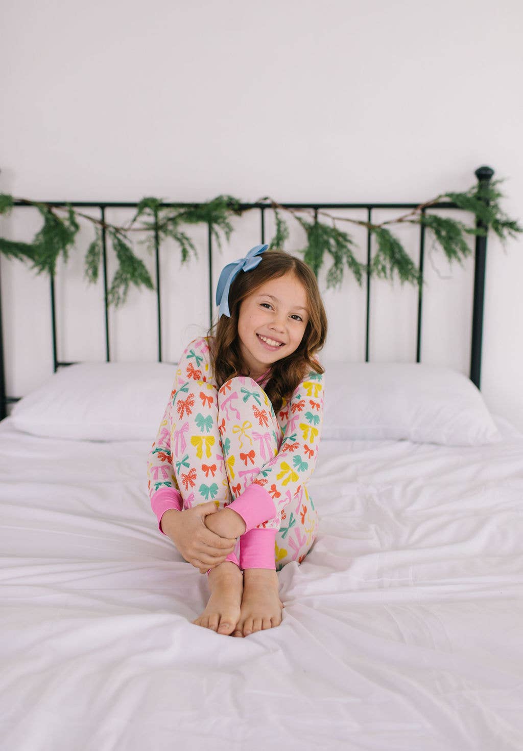 Bailey Bow Bamboo Pajama Set
