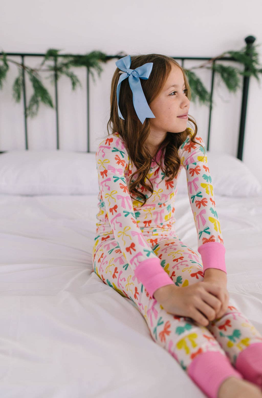 Bailey Bow Bamboo Pajama Set